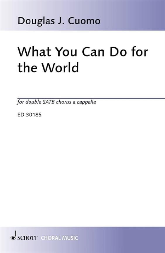 What You Can Do For The World